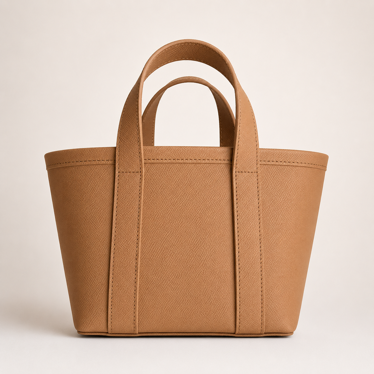 Hand-painted pet portrait leather boat tote by Cou
