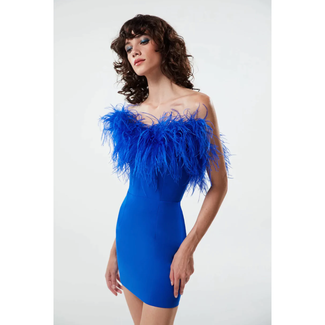 Cynthia Feather Mini Dress