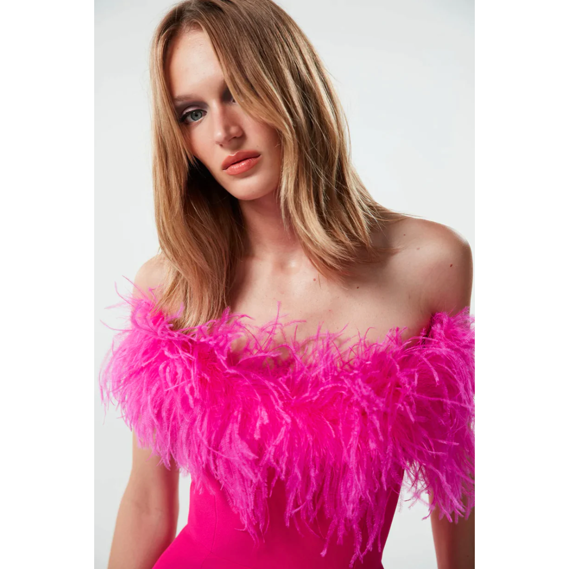 Cynthia Feather Mini Dress