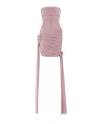 Arena Bodydress in Quartz - strapless ruched mini dress