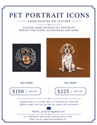 How to order a custom hand-painted pet portrait from Cou — upload a photo of your pet