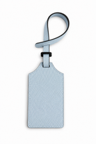 Personalized leather luggage tag, hand-painted on Nantucket by Cou