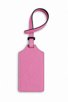 Hand-painted pet portrait leather luggage tag by Cou
