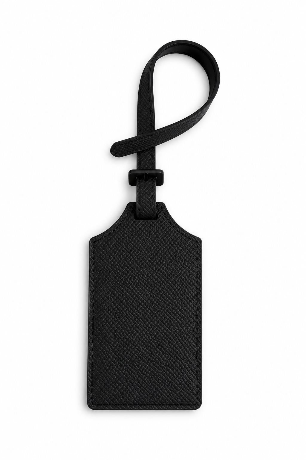 Leather luggage tag, hand-painted and personalized to order — Cou