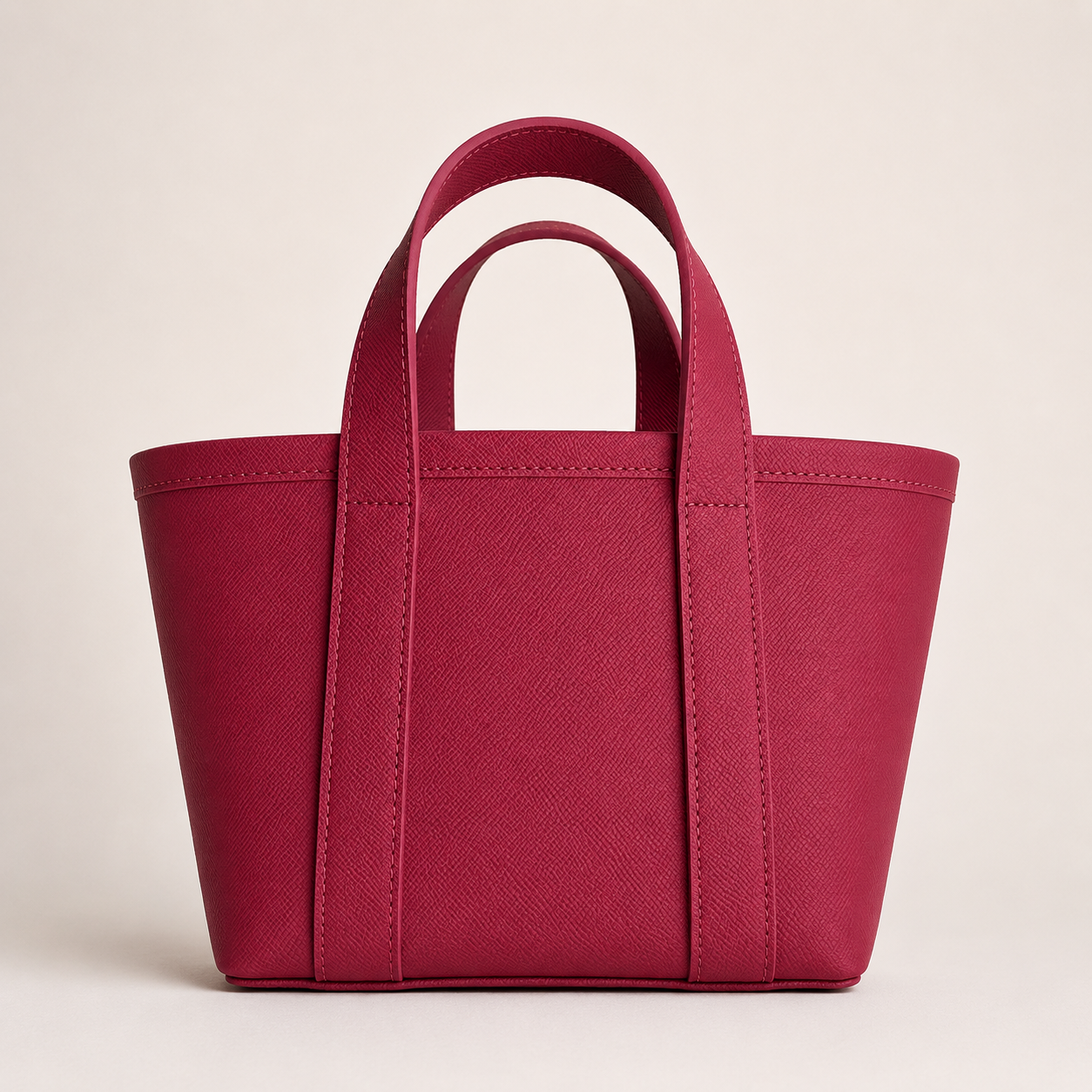 Mini leather boat tote, hand-painted and personalized to order — Cou