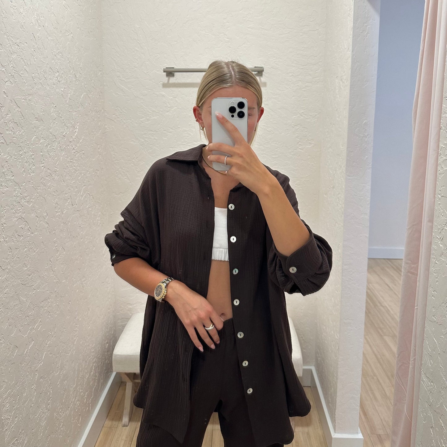 The Paulie Gauze Top